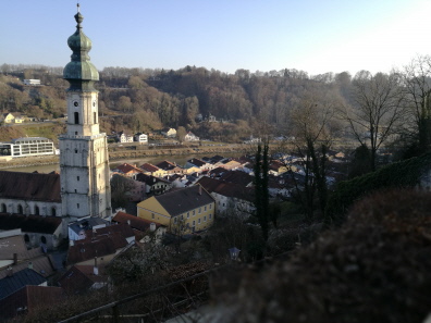 Blick von der Burg auf die Altstadt